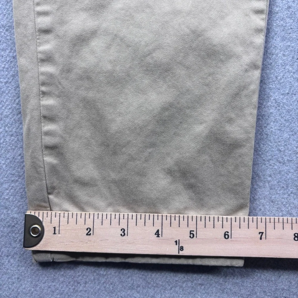 Brooks Brothers Red Fleece Chino Pants Mens‎ 32x32 (Tagged 33x34) Khaki Slim Fit